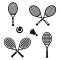 Tennis racket sign icon. Sport symbol.