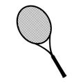 Tennis racket silhouette