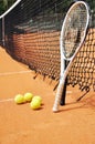 Tennis rackets and balls