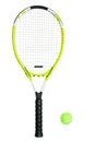 Tennis Racquet and Ball Royalty Free Stock Photo