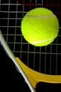 Tennis racquet and ball