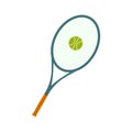 A tennis racquet and a ball flat icon