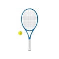 Tennis racquet with ball