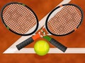 Tennis racquets Royalty Free Stock Photo