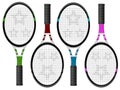 Tennis racquets Royalty Free Stock Photo