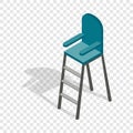 Tennis referee chair isometric icon