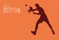 Tennis in Rome illustration