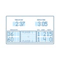 Tennis Scoreboard Icon