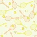 Tennis seamless pattern. Royalty Free Stock Photo