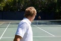 Tennis Serve across the court