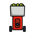 Tennis Serve Ball Machine Icon