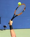 Tennis Serve on Court