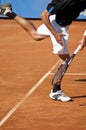 Tennis service Royalty Free Stock Photo