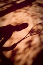 Tennis Shadow Royalty Free Stock Photo