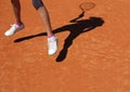 Tennis shadow Royalty Free Stock Photo