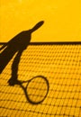 Tennis shadow abstract Royalty Free Stock Photo