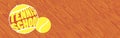 Tennis shcool. Horisontal banner .Abstract background Royalty Free Stock Photo