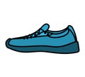 Tennis shoes sport isolated icon Royalty Free Stock Photo