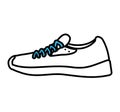 Tennis shoes sport isolated icon Royalty Free Stock Photo
