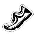 Tennis shoes sport isolated icon