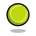 Tennis sport ball logo vector line 3d game icon isolated Royalty Free Stock Photo
