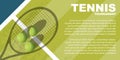 Tennis tournament poster design. Poster Vector template