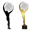 Tennis trophy Royalty Free Stock Photo