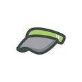 tennis visor. Vector illustration decorative design Royalty Free Stock Photo