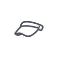 tennis visor. Vector illustration decorative design Royalty Free Stock Photo