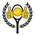 Tennis winner symbol