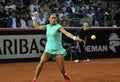 Tennis woman in action