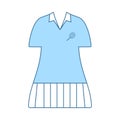 Tennis Woman Uniform Icon