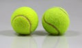 Tennisball on white background Royalty Free Stock Photo