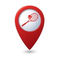 Tennisl icon on the map pointer