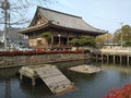 Tennoji temple with the pond