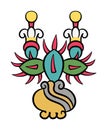 Aztec glyph of Tenochtitlan, present-day Mexico City Royalty Free Stock Photo