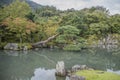 The Tenryuji Temple Zen Garden At Arashiyama Kyoto Japan Royalty Free Stock Photo