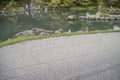 The Tenryuji Temple Zen Garden At Arashiyama Kyoto Japan Royalty Free Stock Photo