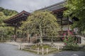 The Tenryuji Temple Zen Garden At Arashiyama Kyoto Japan Royalty Free Stock Photo
