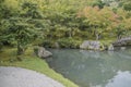 The Tenryuji Temple Zen Garden At Arashiyama Kyoto Japan Royalty Free Stock Photo