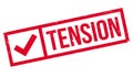 Tension rubber stamp