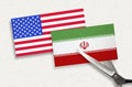 BadajozTensions between USA and Iran Royalty Free Stock Photo