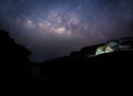 Tent against the Milky Way at Thailand