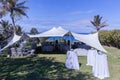 Tent Bedouin Chairs Wedding Ocean Venue Royalty Free Stock Photo