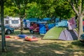 Tent camp in Senec