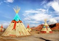 Indian Tents Royalty Free Stock Photo