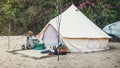 Tent Camp Wild Journey Resting Outdoor Trip Concept Royalty Free Stock Photo