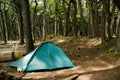 Tent in Campament in Torres del Paine Royalty Free Stock Photo