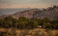 Tent Camped On The Ridge of The Chisos Mountains Royalty Free Stock Photo