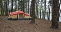 Tent camping at Jordan Lake